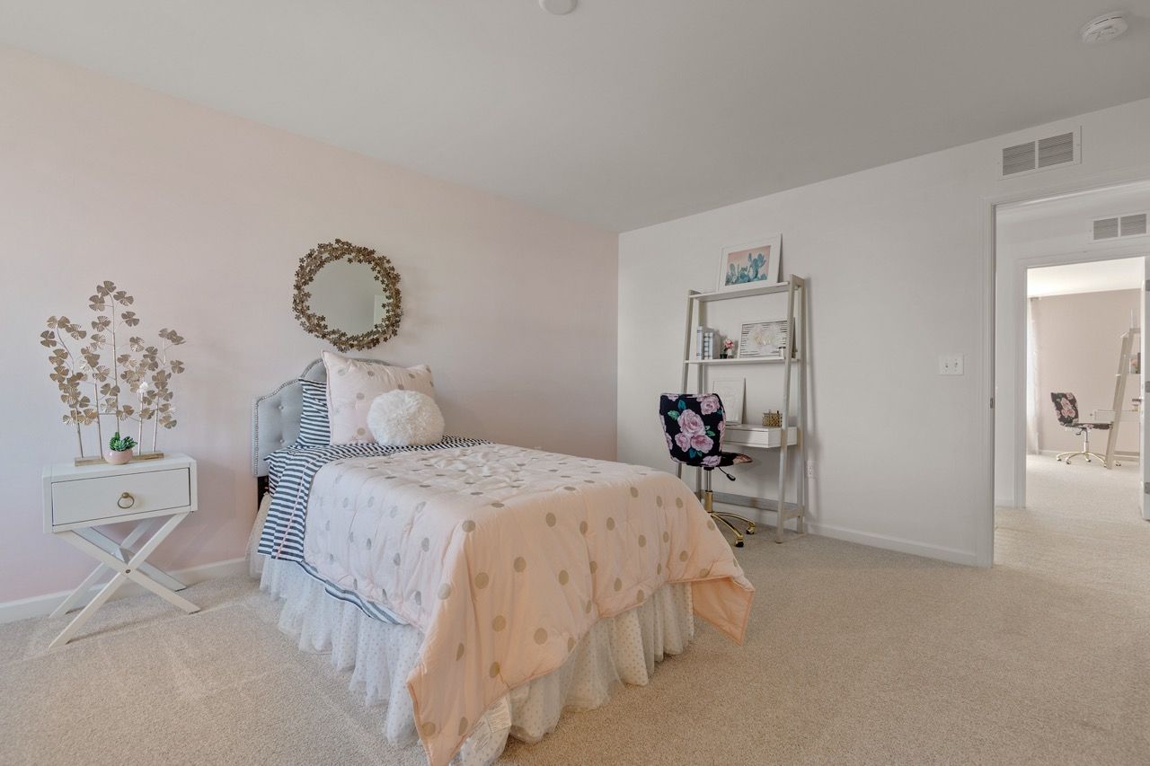 Bedroom of the Kinsey Model from Garman Builders