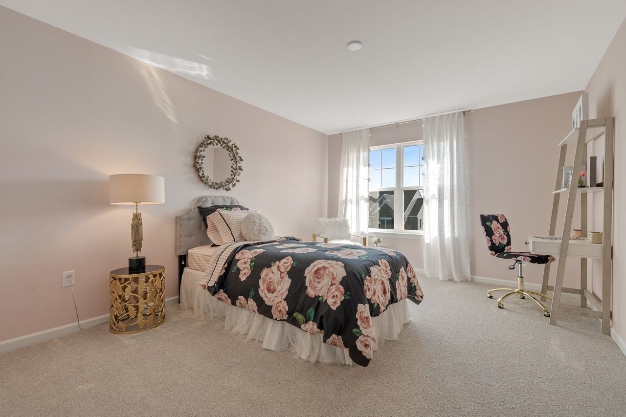 Bedroom of the Kinsey Model from Garman Builders