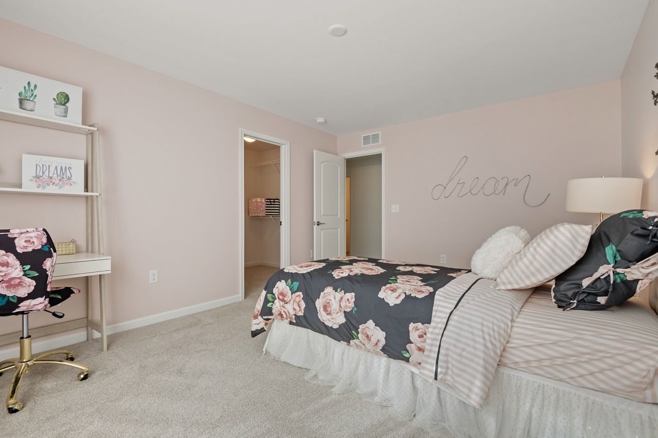 Bedroom of the Kinsey Model from Garman Builders