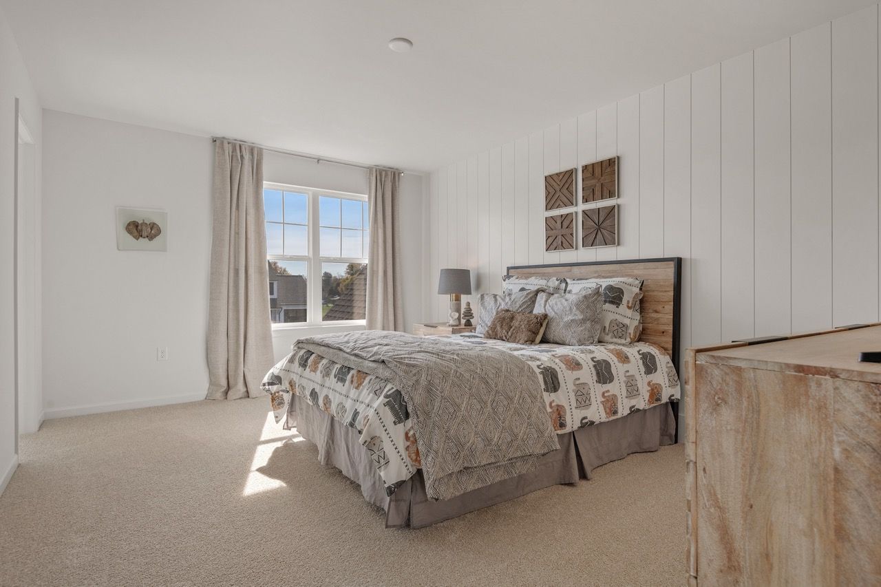 Bedroom of the Kinsey Model from Garman Builders