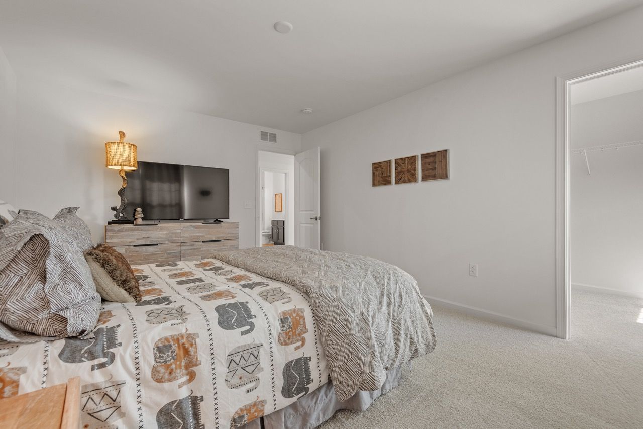 Bedroom of the Kinsey Model from Garman Builders