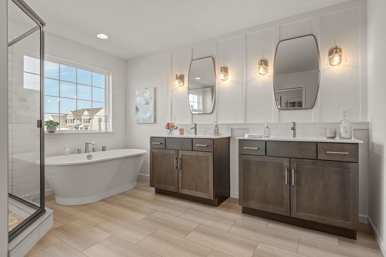 Full Bathroom of the Kinsey Model from Garman Builders