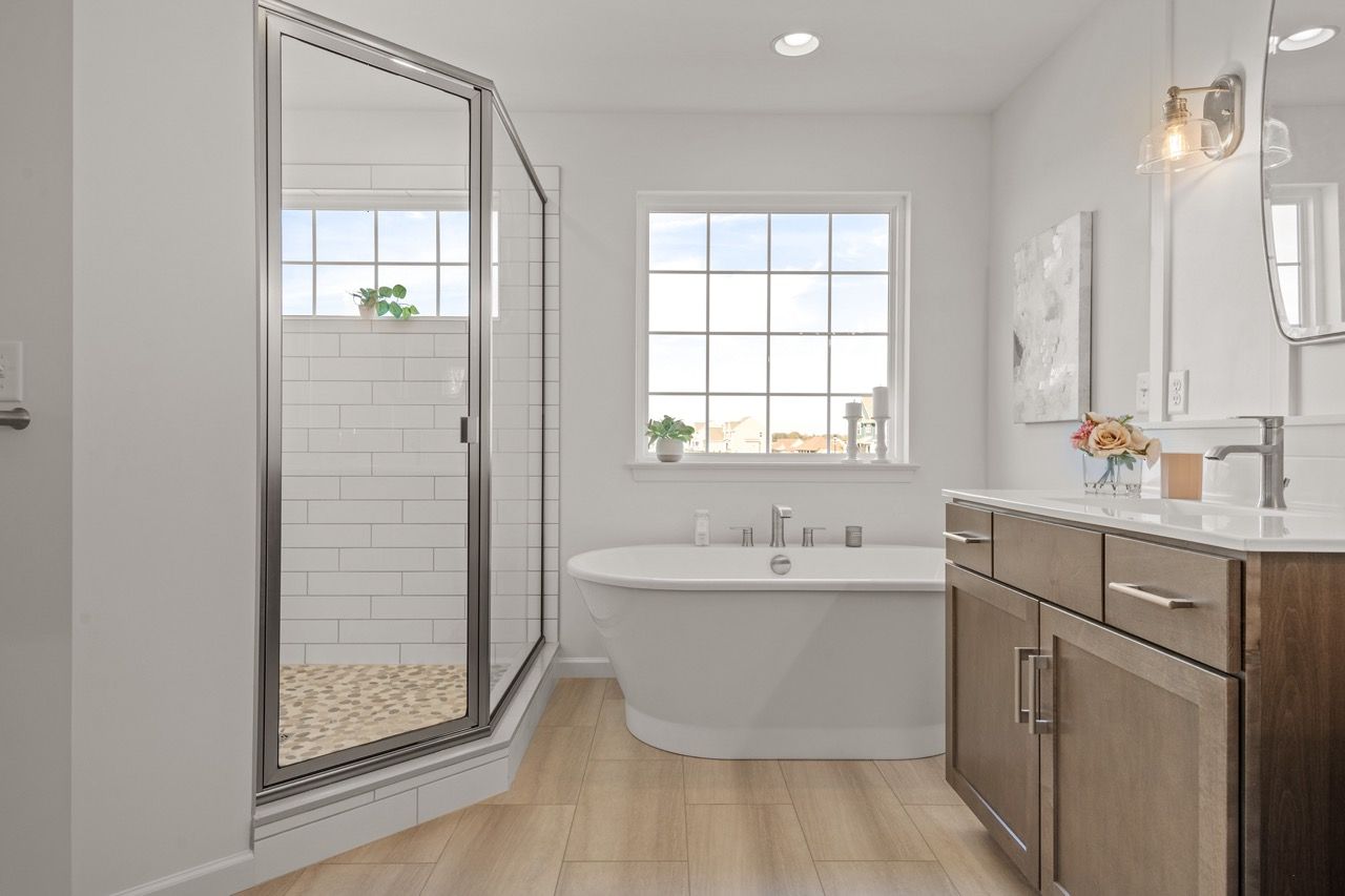 Full Bathroom of the Kinsey Model from Garman Builders