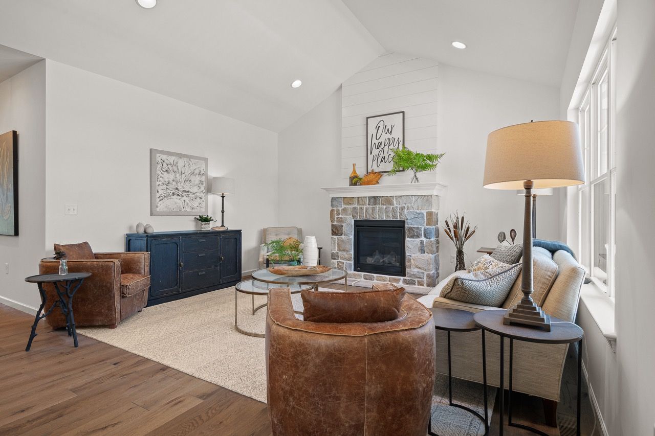 Living room of the Bryson model from Garman Builders