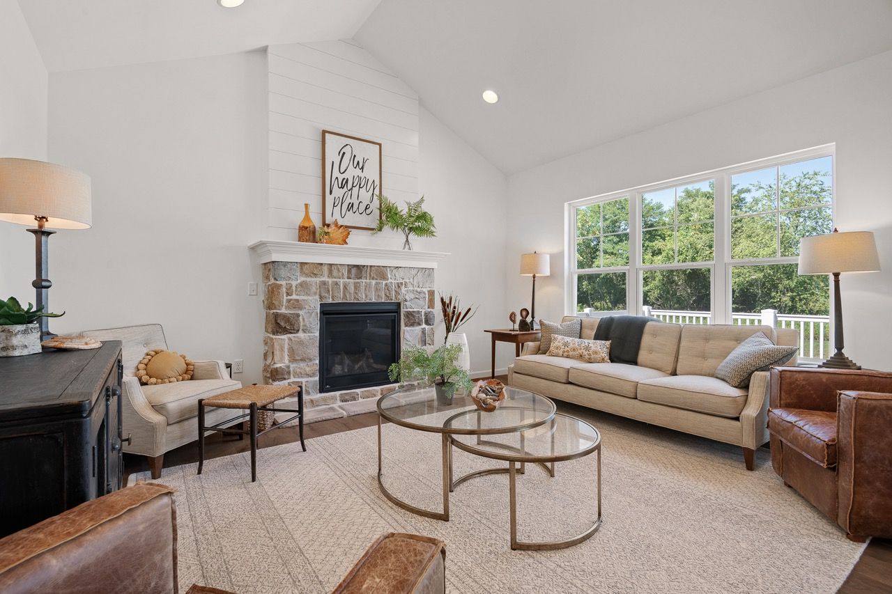 Living room of the Bryson model from Garman Builders
