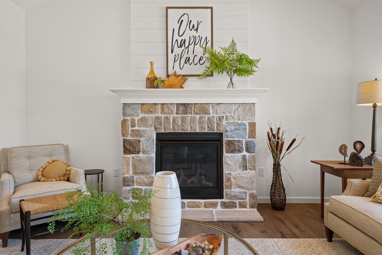 Living room of the Bryson model from Garman Builders