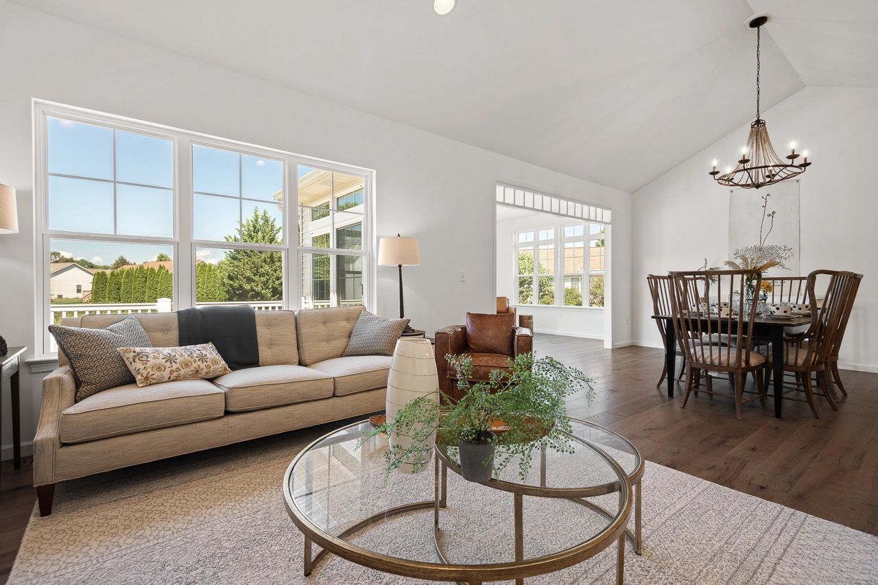 Living room of the Bryson model from Garman Builders