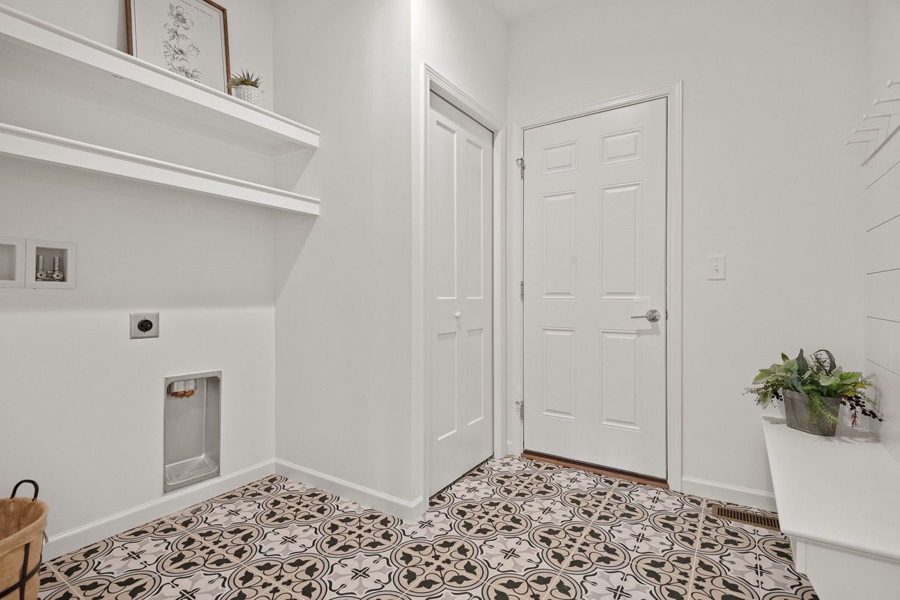 Laundry room of the Bryson model from Garman Builders