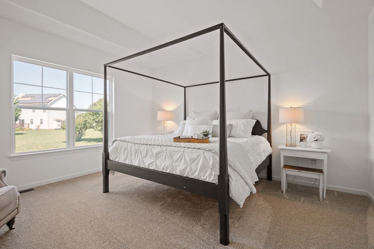 Bedroom of the Bryson model from Garman Builders