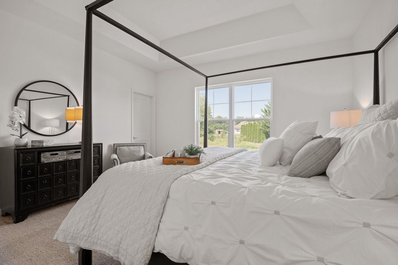 Bedroom of the Bryson model from Garman Builders