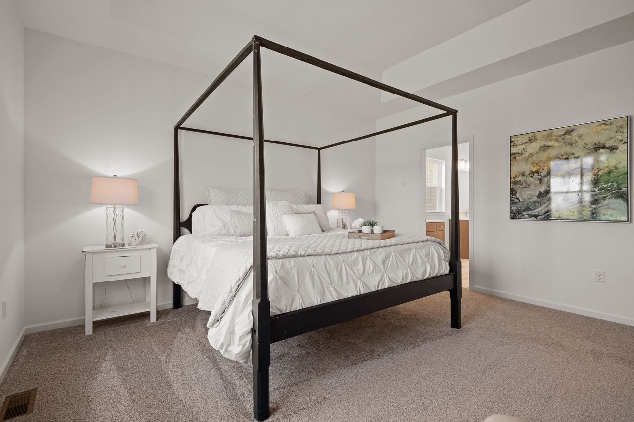 Bedroom of the Bryson model from Garman Builders