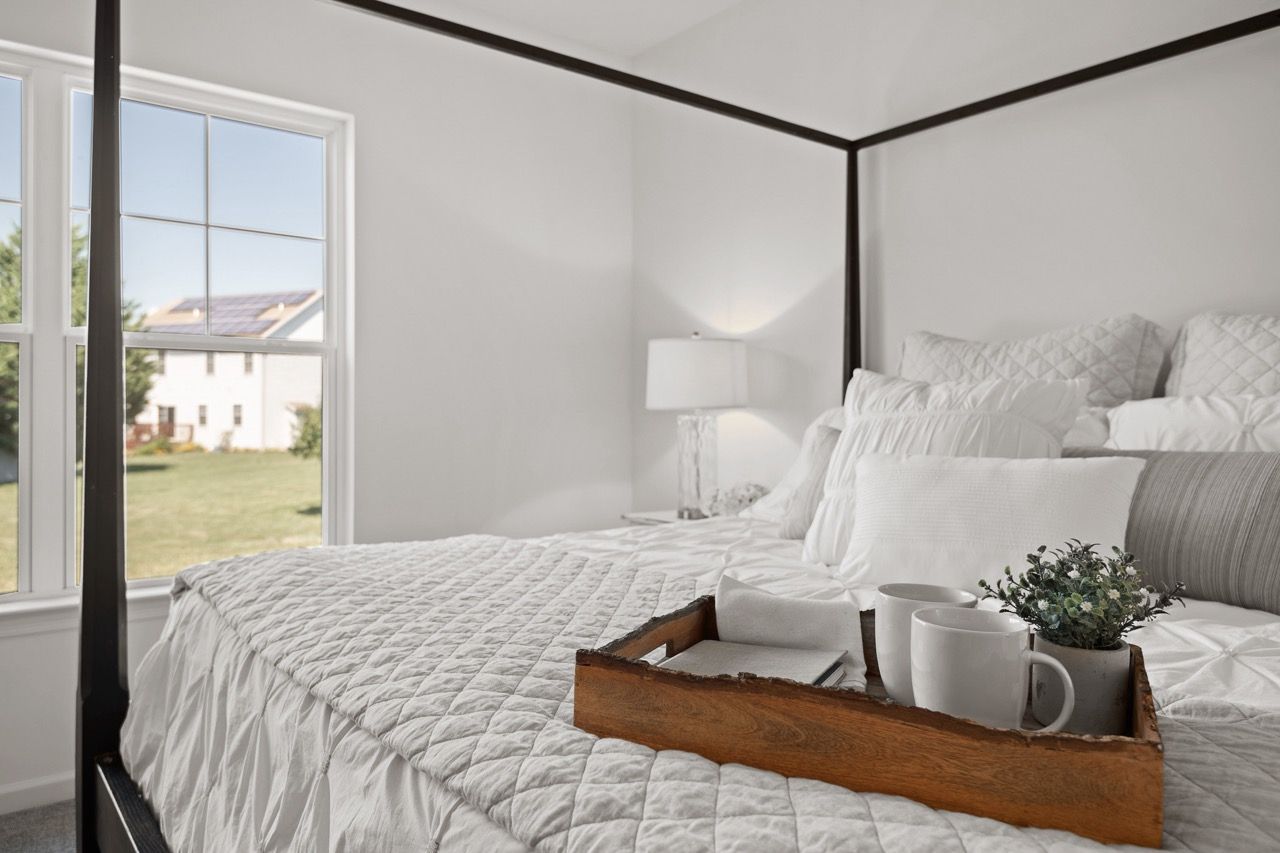 Bedroom of the Bryson model from Garman Builders