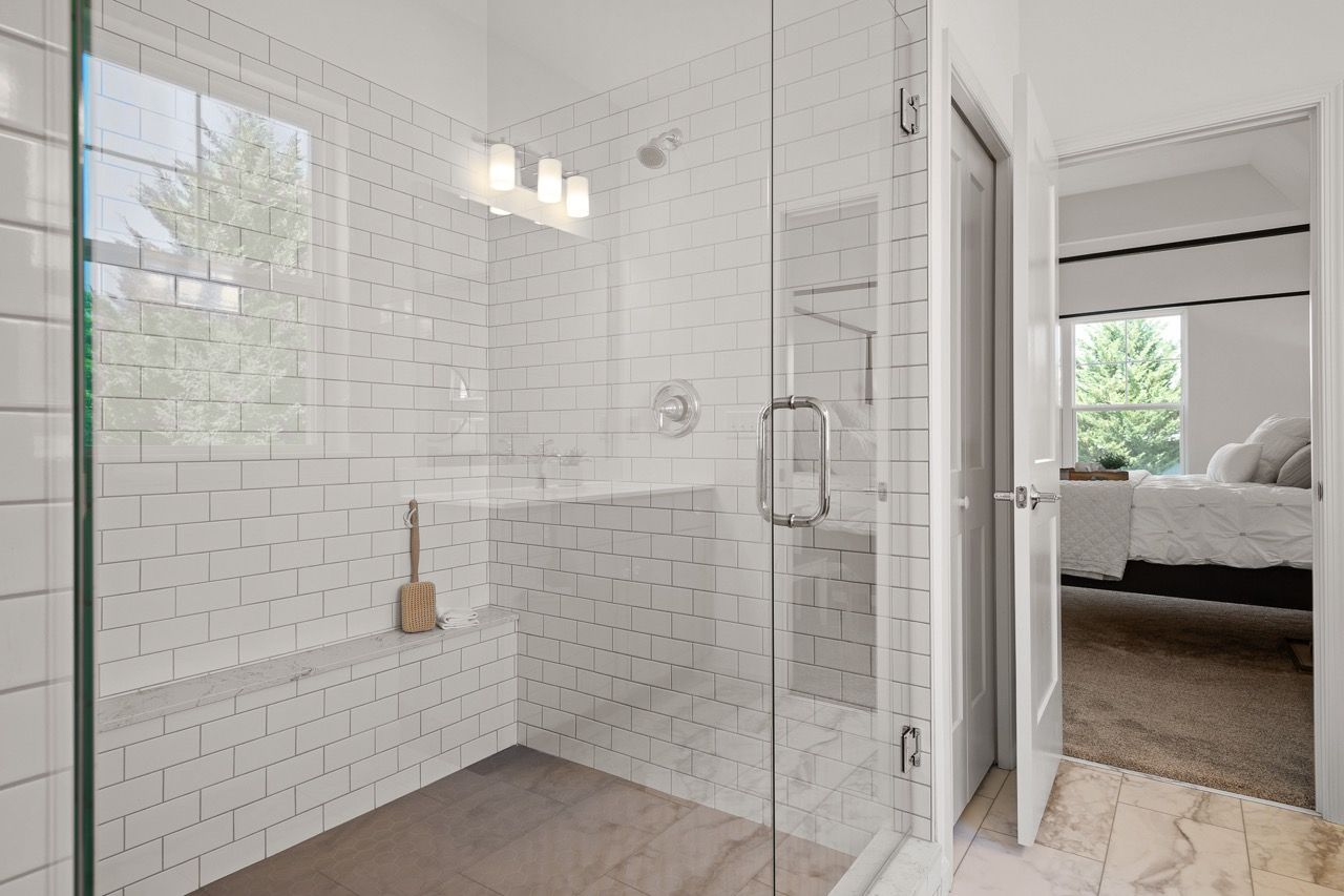 Full bathroom of the Bryson model from Garman Builders
