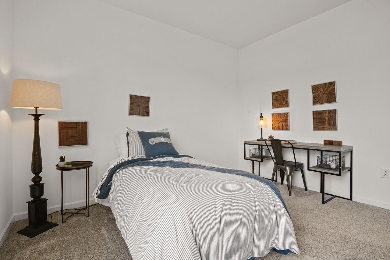 Bedroom of the Bryson model from Garman Builders