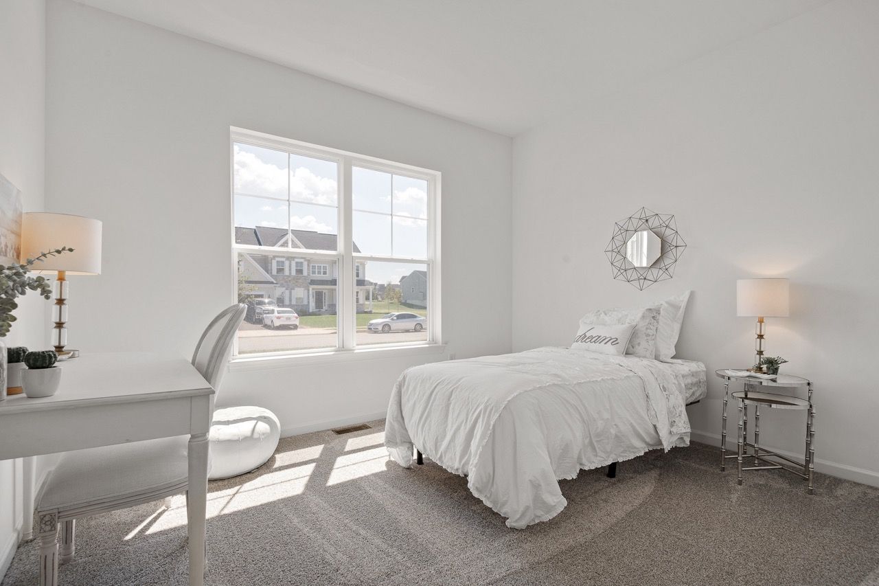 Bedroom of the Bryson model from Garman Builders