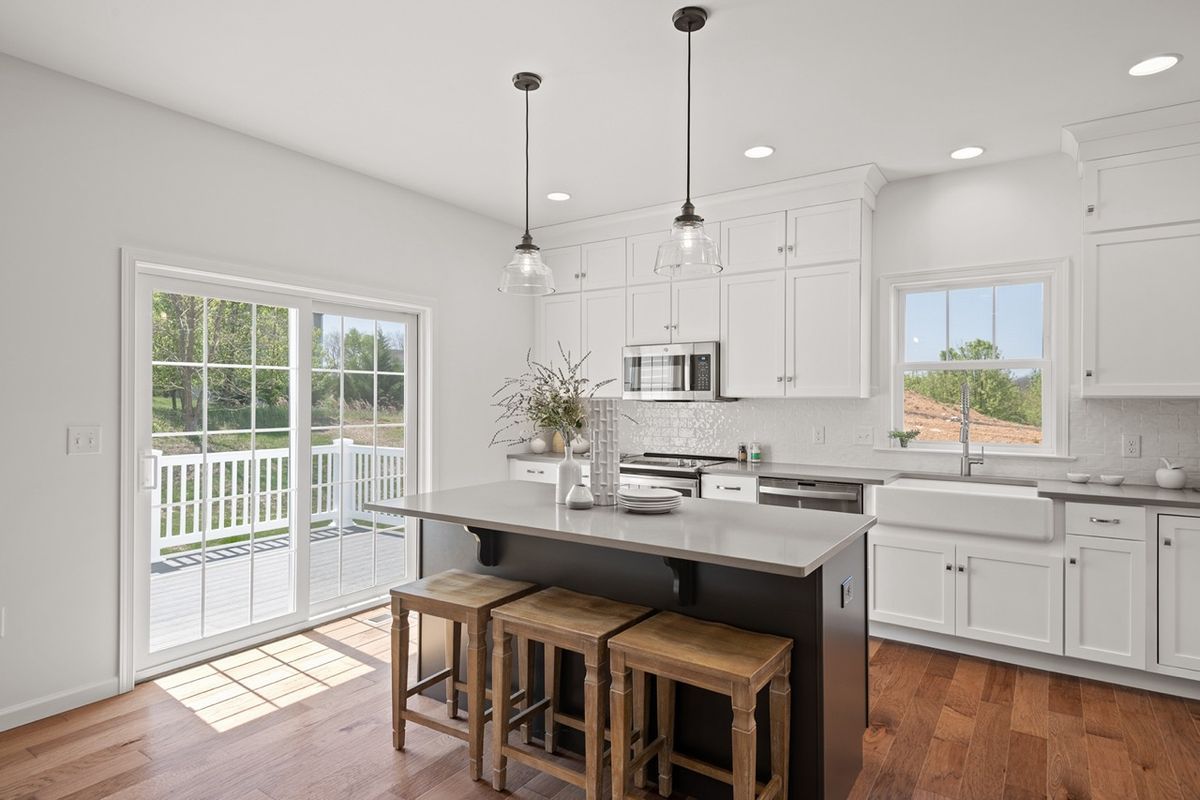 Kitchen in a home at Flowing Springs Community from Garman Builders