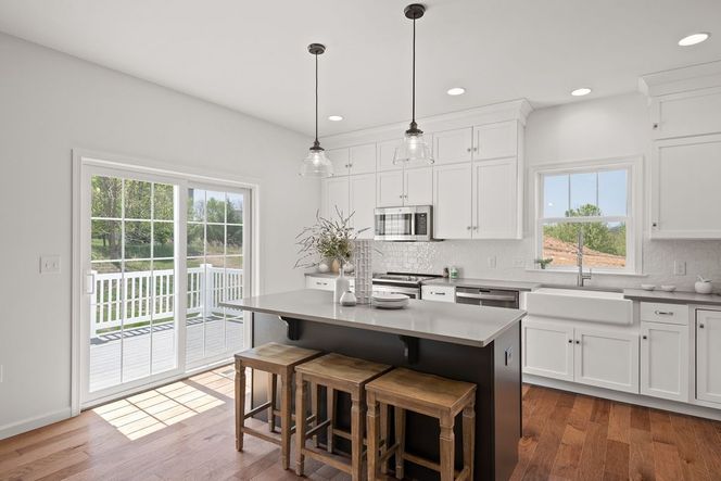 Kitchen in a home at Flowing Springs Community from Garman Builders