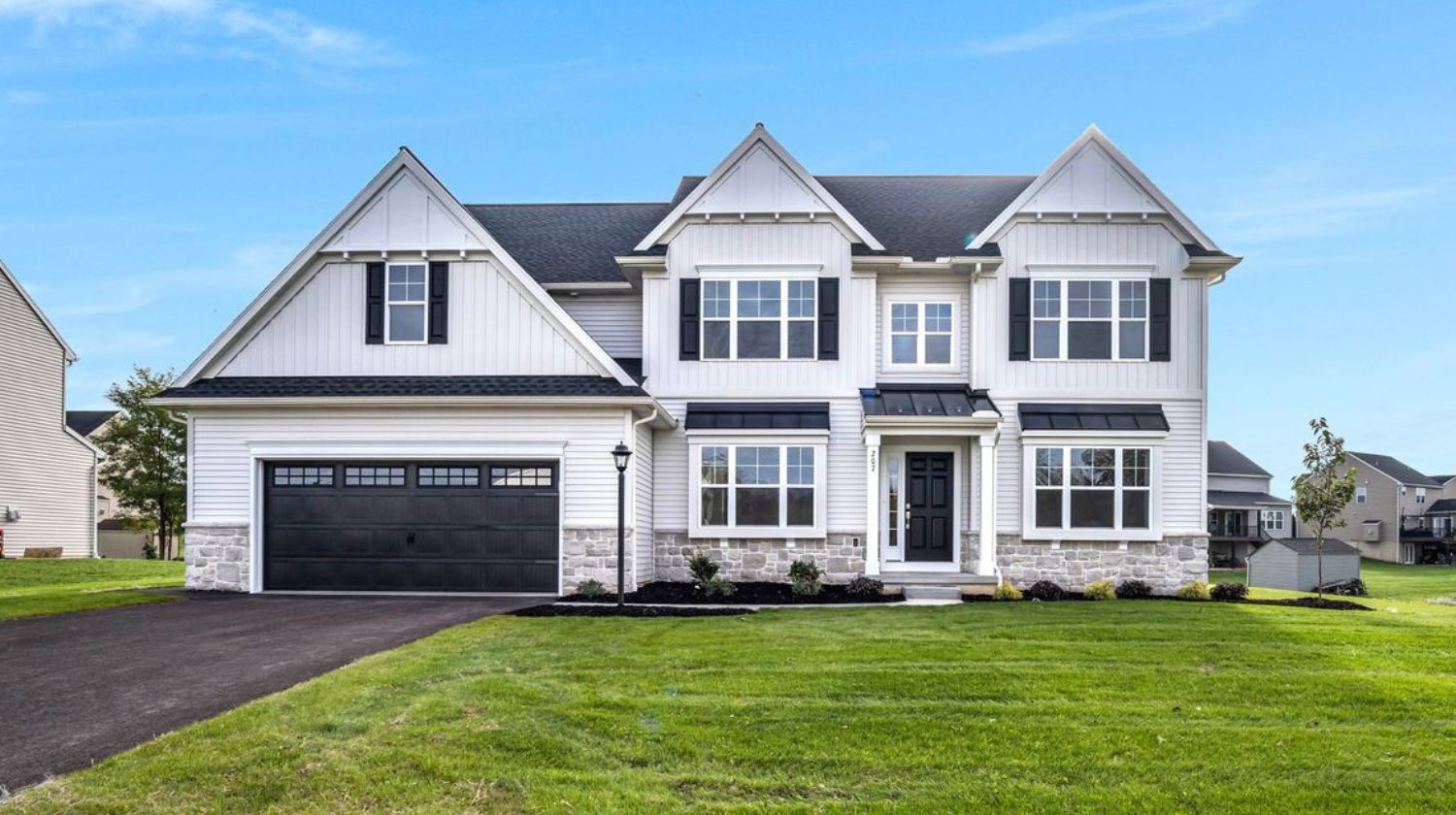 Front Elevation of a Home in Parkway Farms Community from Garman Builders