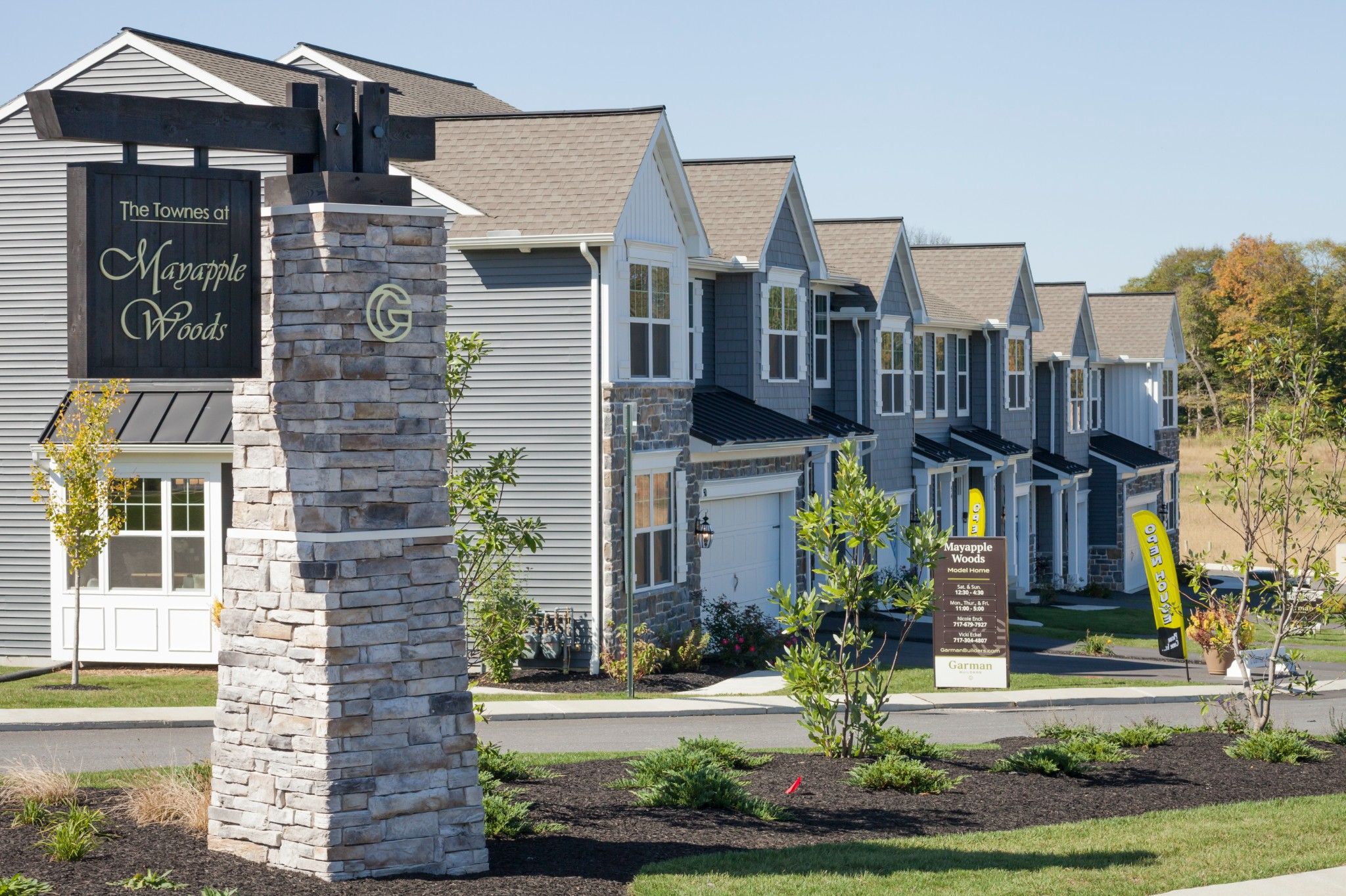 Mayapple Woods Townhome Community from Garman Builders