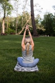 Woman doing yoga