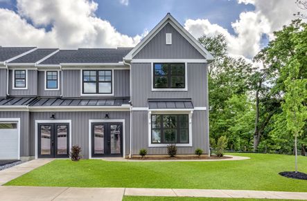 Front elevation of a townhome in Wynfield at Millersville from Garman Builders