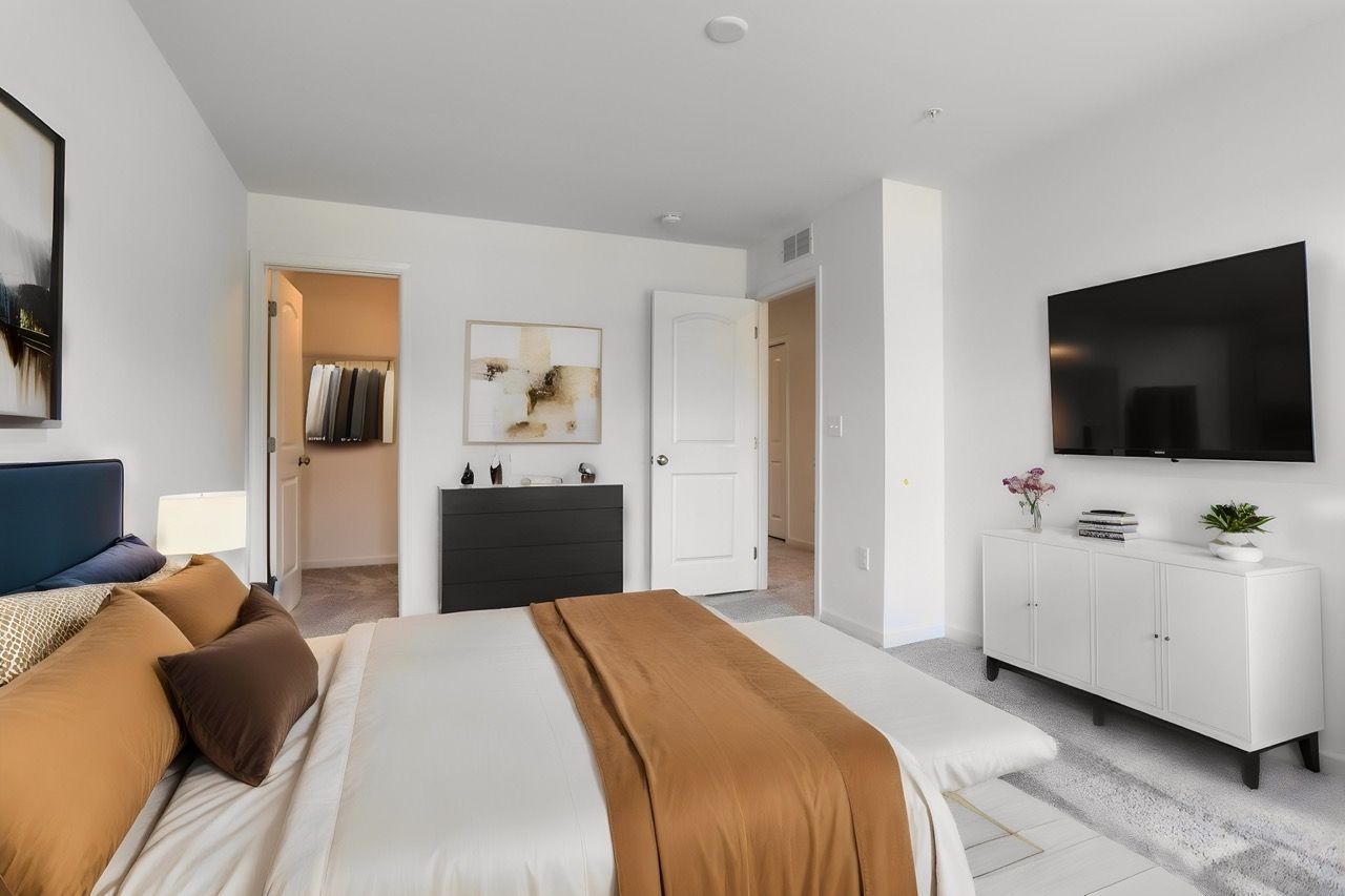 Bedroom of a Home in Mayapple Woods Townhome Community from Garman Builders
