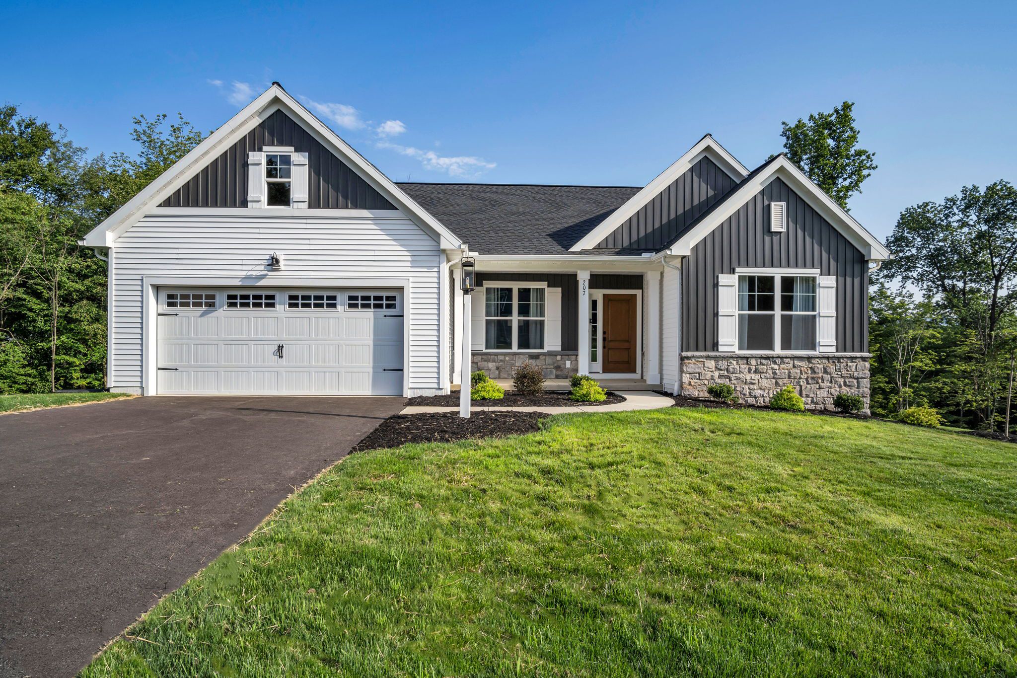 Front Elevation of a Home in Rockville Community from Garman Builders
