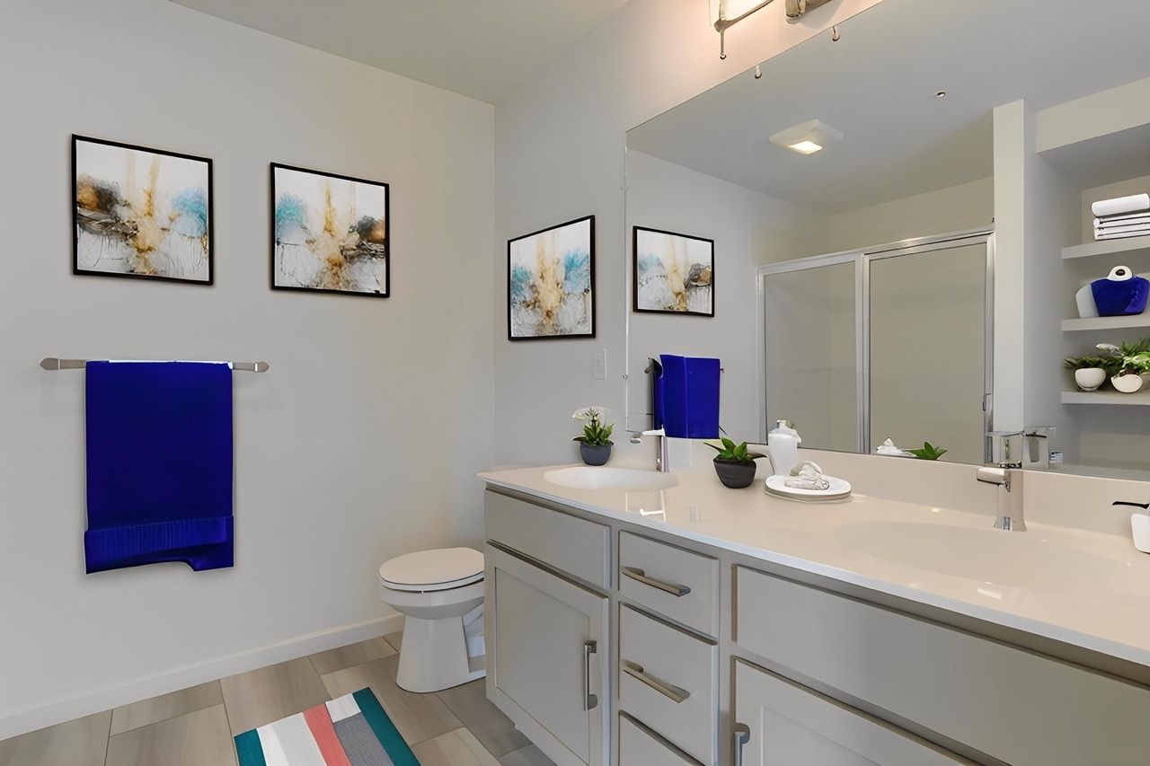 Full Bathroom of a Home in Mayapple Woods Townhome Community from Garman Builders