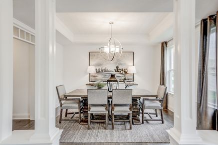 Dining room in a home in the Porches of Allenberry Community from Garman Builders