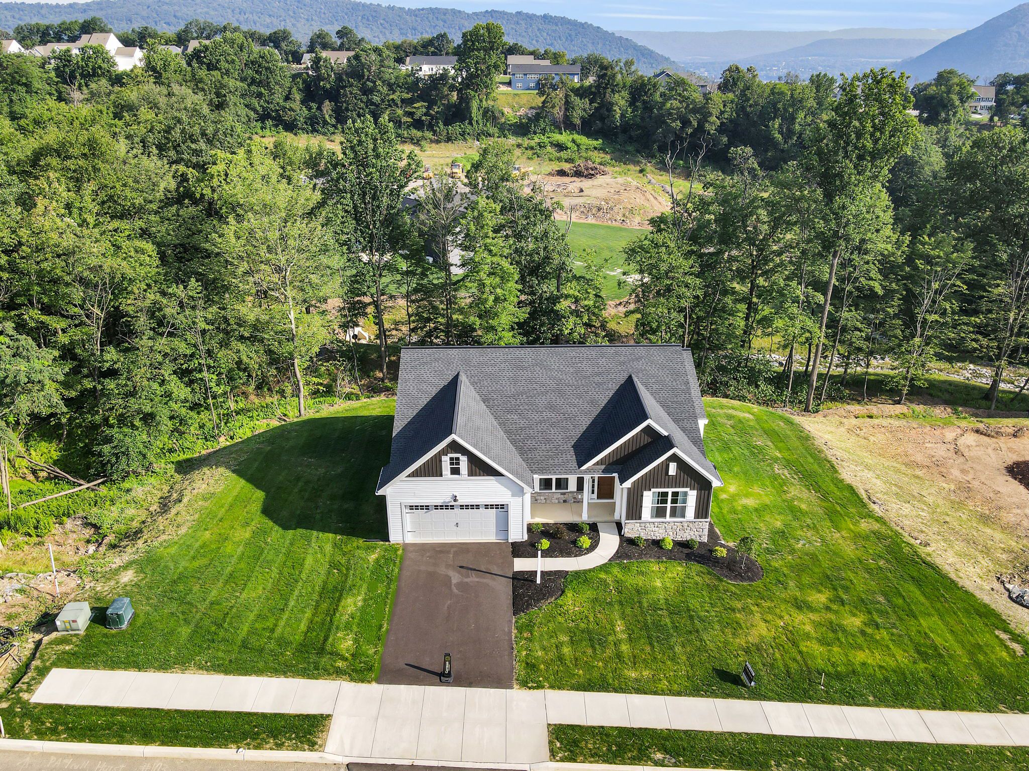 Front Elevation of a Home in Rockville Community from Garman Builders