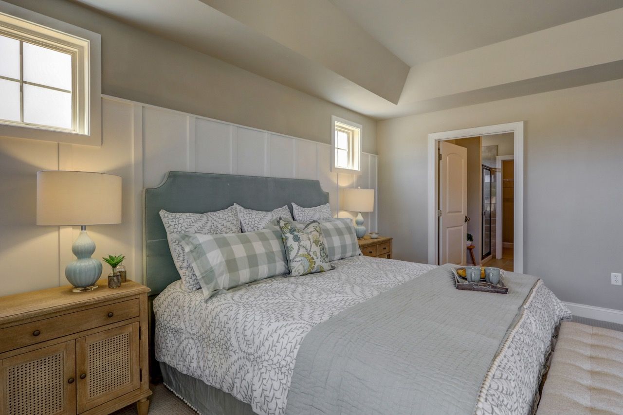 Bedroom in a home in the Porches of Allenberry Community from Garman Builders
