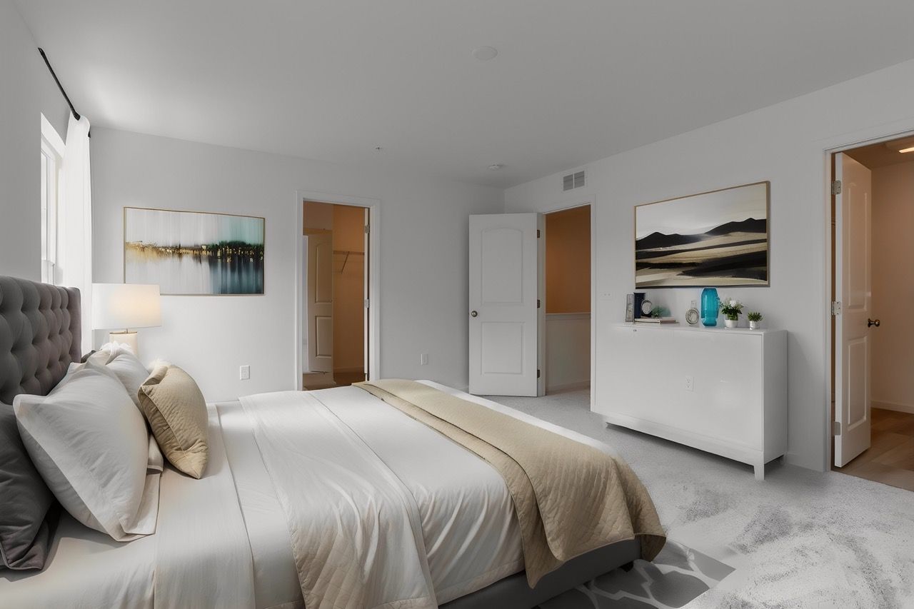 Large Bedroom of a Home in Mayapple Woods Townhome Community from Garman Builders