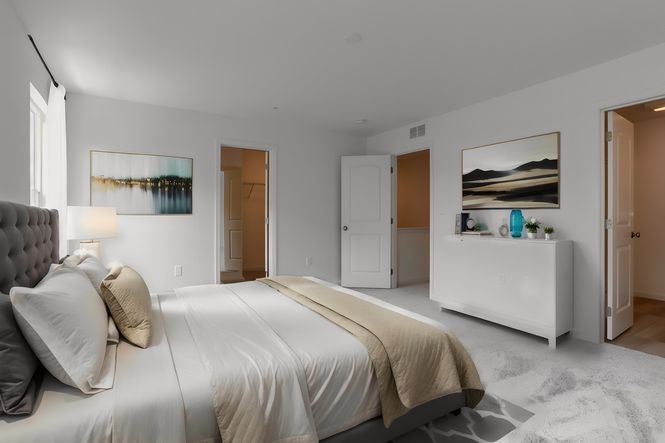 Large Bedroom of a Home in Mayapple Woods Townhome Community from Garman Builders