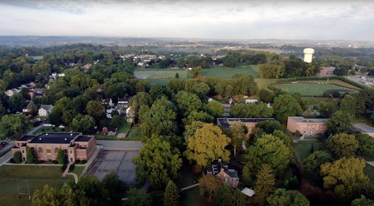 Drone view of Millersville University