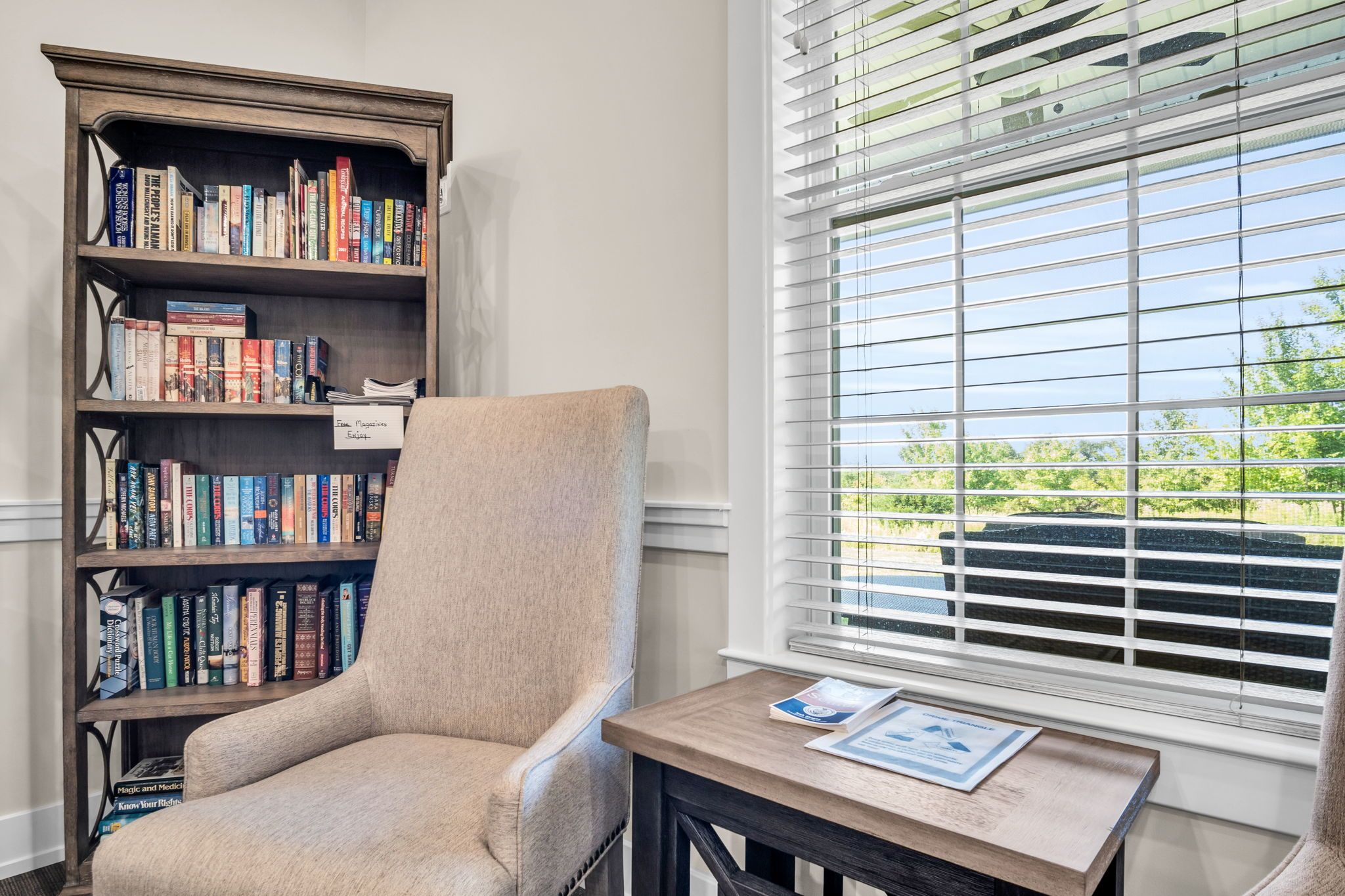 Office in a home in Sagebrook 55+ Community from Garman Builders