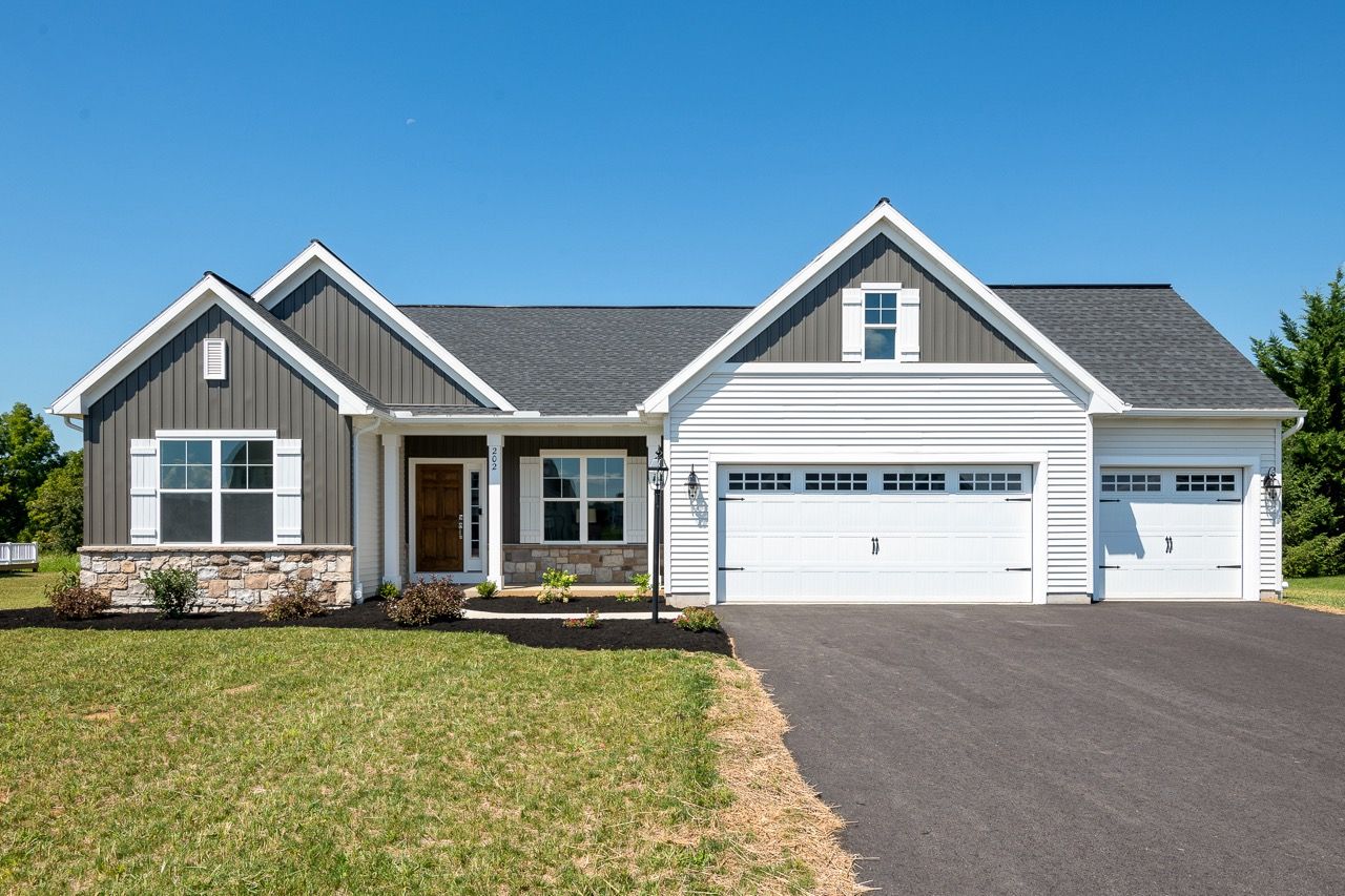 Drone shot of Forgedale Crossing Community from Garman Builders