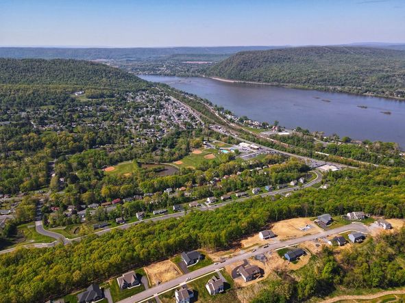 Drone shot of Rockville Community from Garman Builders