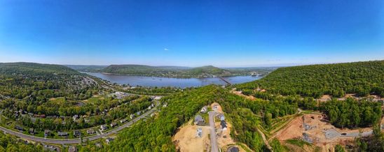 Drone shot of Rockville Community from Garman Builders