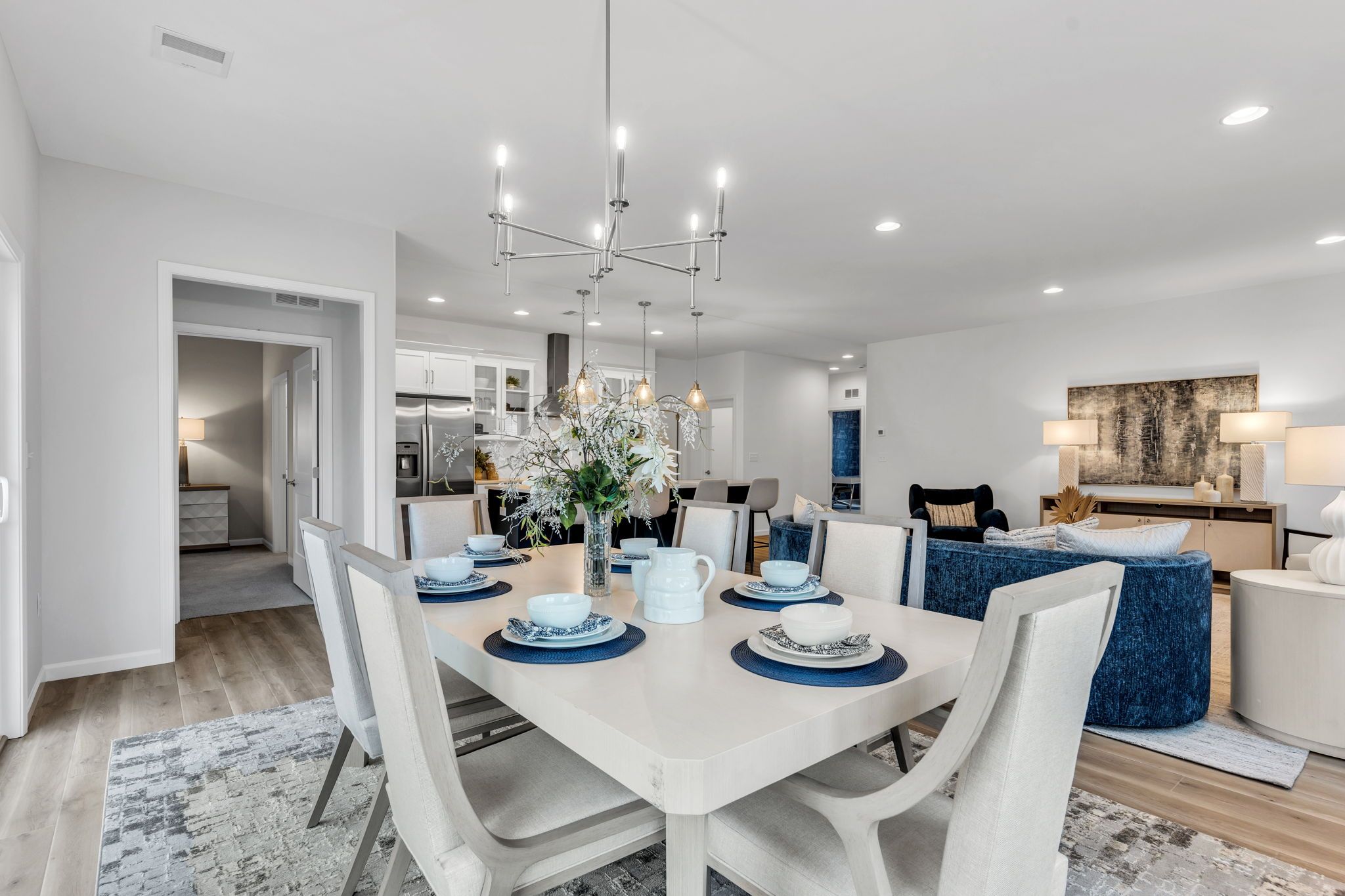Dining room of a home in Sagebrook 55+ Community from Garman Builders