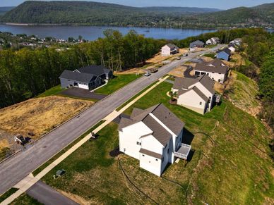 Drone shot of Rockville Community from Garman Builders