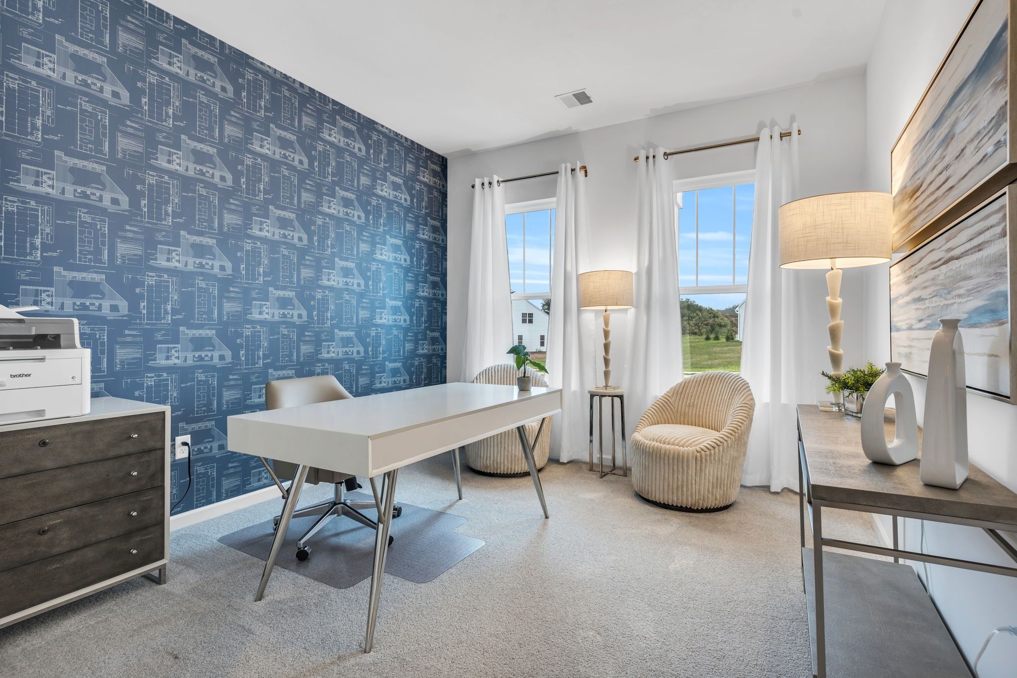 Office of a home in Sagebrook 55+ Community from Garman Builders