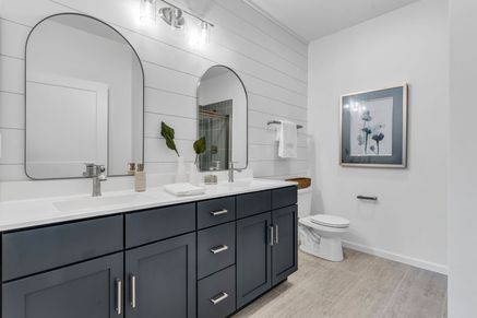 Full bathroom of a home in Sagebrook 55+ Community from Garman Builders