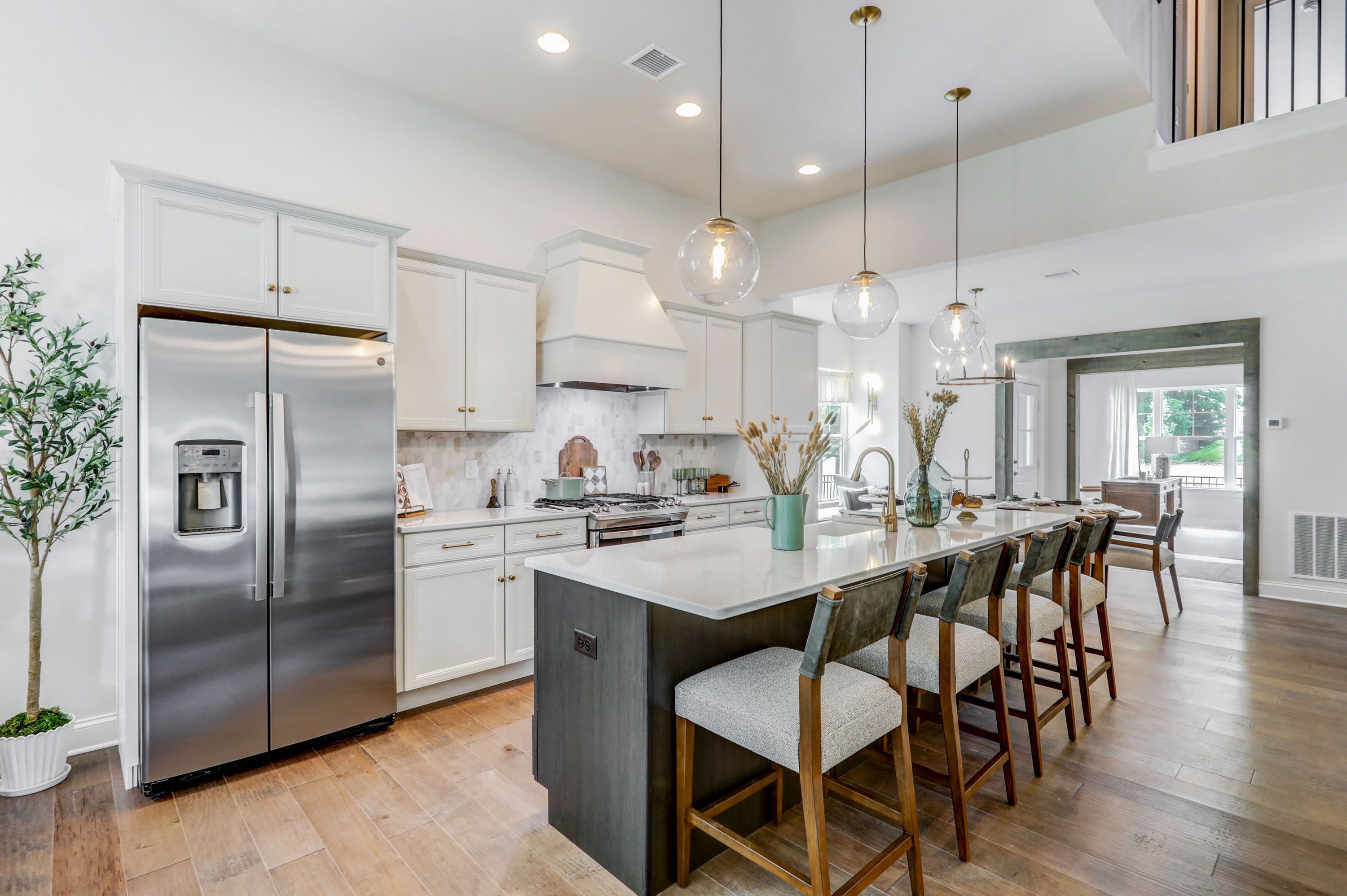 Kitchen with white cabinets in a home at Wynfield at Millersville