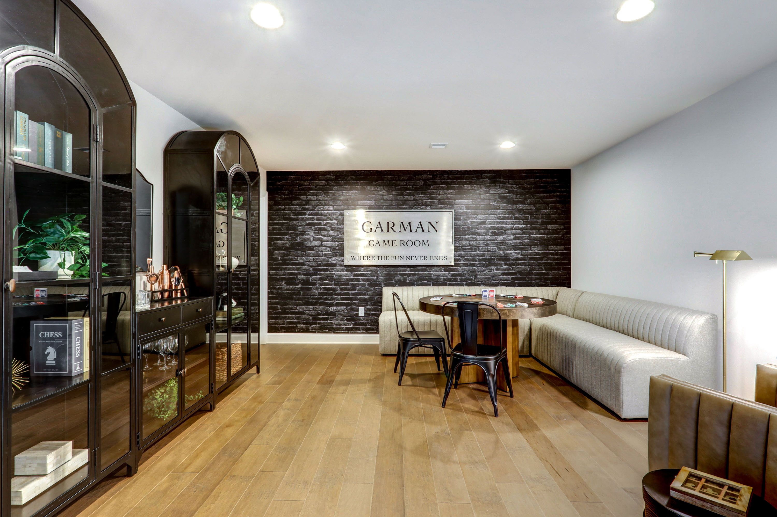 Game room in a home at Wynfield at Millersville