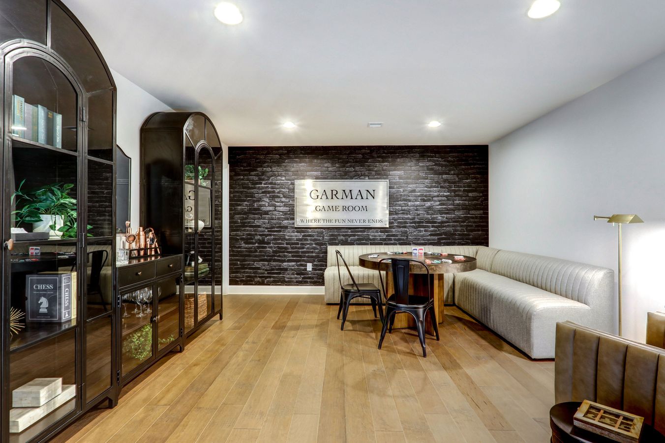 Game room in a home at Wynfield at Millersville