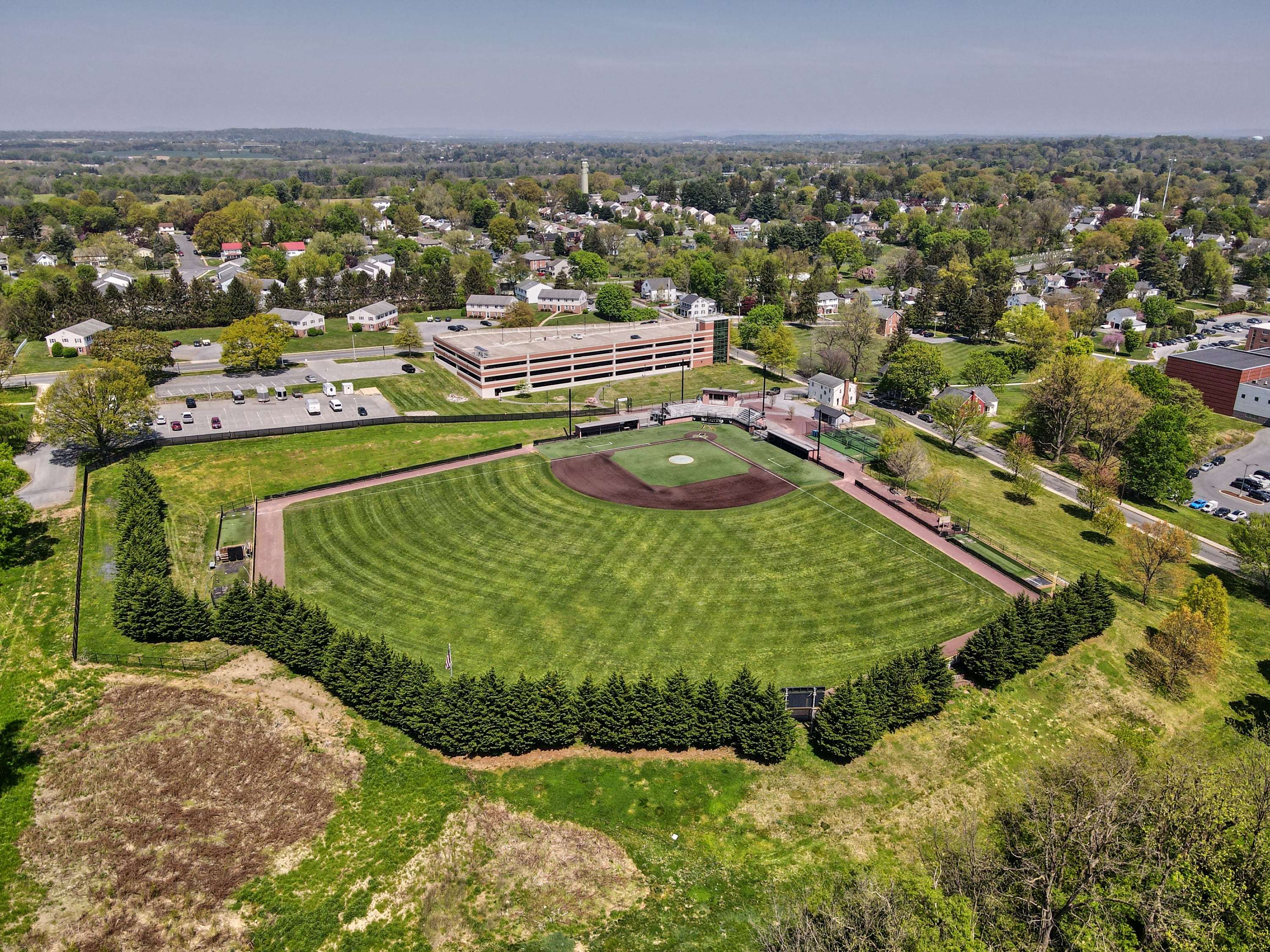 Drone view of Millersville University
