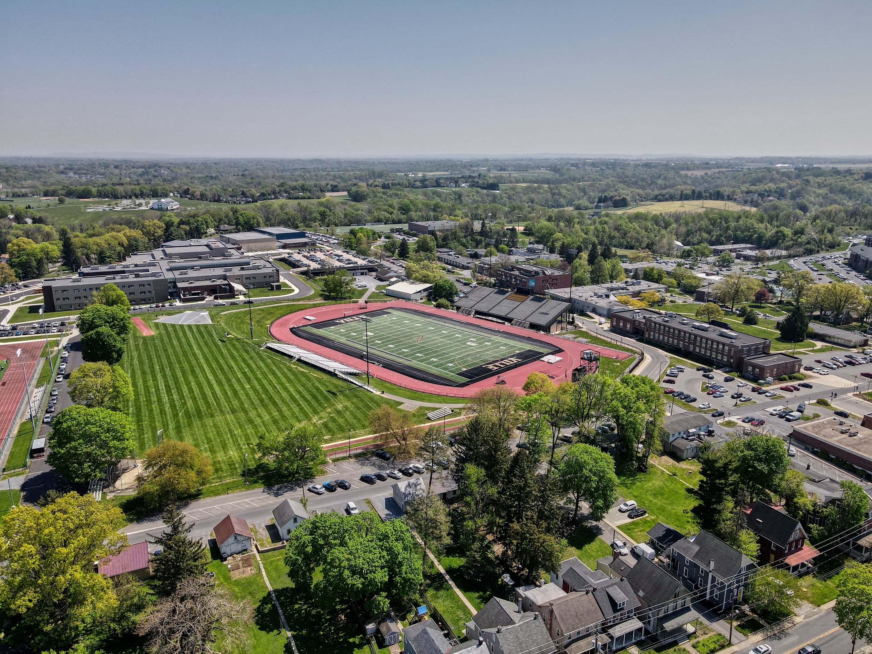 Drone view of Millersville University