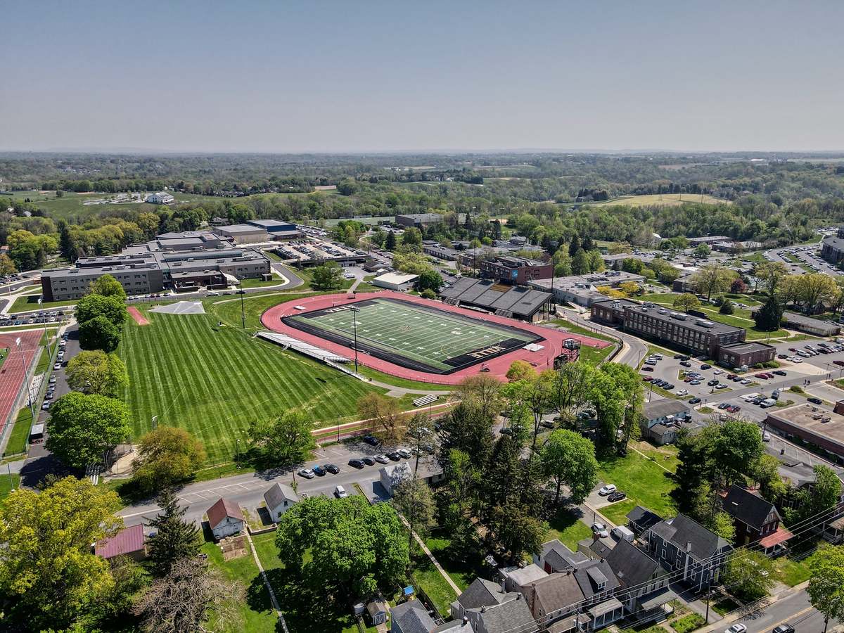 Drone view of Millersville University