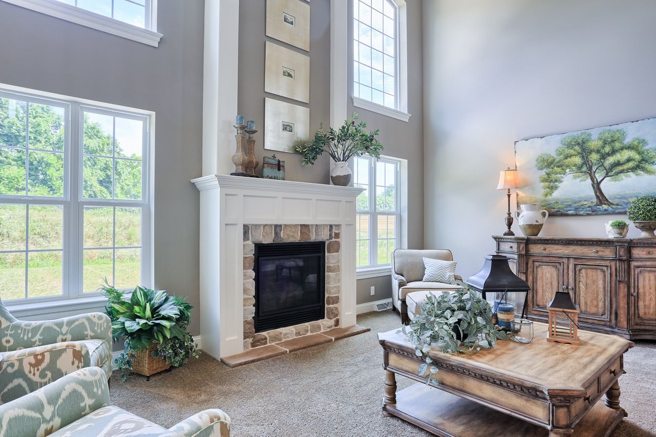 Living Room of a home in Rockville Community from Garman Builders
