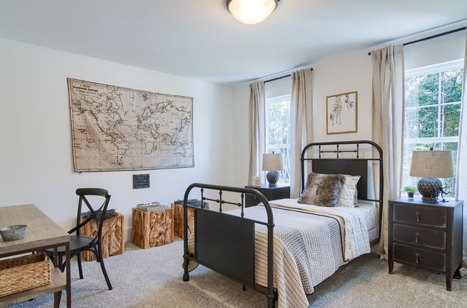 Bedroom of a home in Rockville Community from Garman Builders